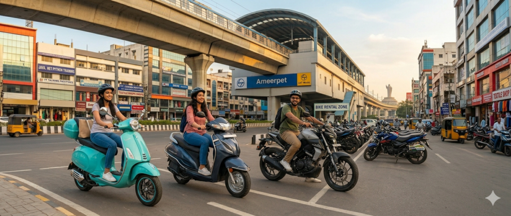 Biking in the City: Bike Rentals in Ameerpet and Subscription Riding